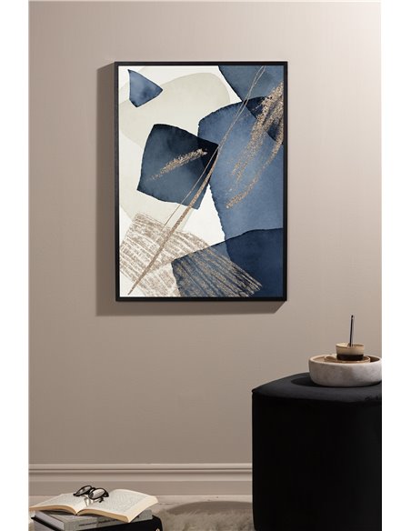 Blue Swirl Poster