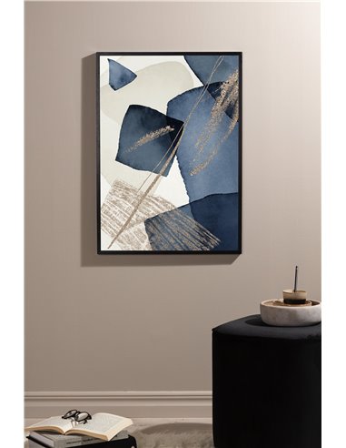 Blue Swirl Poster
