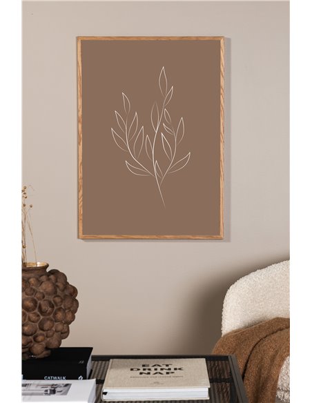 Drawed leaf Poster