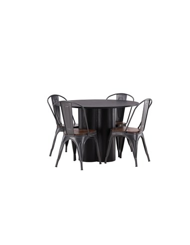 Matgrupp Olivia med Tempe matstolar