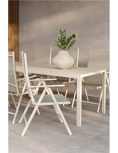 Matgrupp Break med Break matstolar, 205 × 90 cm