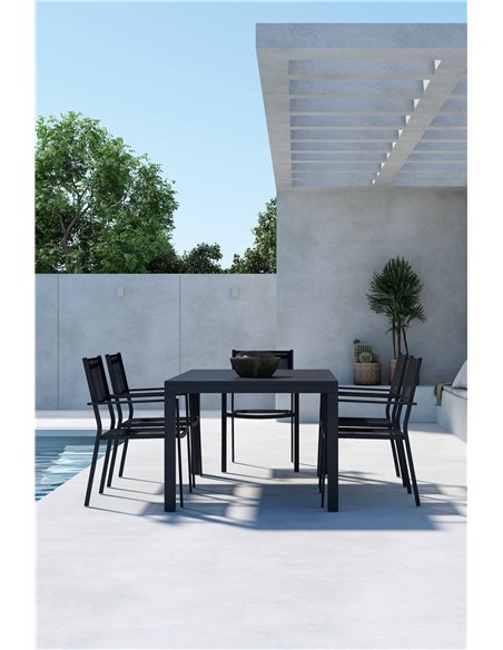 Matgrupp Capo med Copacabana matstolar, 160 × 100 cm
