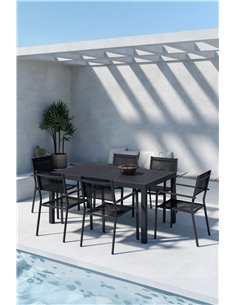 Matgrupp Capo med Copacabana matstolar, 160 × 100 cm 2