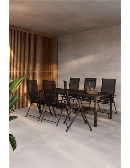 Matgrupp Giardini med Levanzo matstolar, 200 × 90 cm