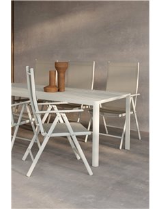 Matgrupp Giardini med Break matstolar, 200 × 90 cm 2