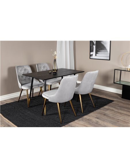 Matgrupp Dipp med Velvet Deluxe matstolar