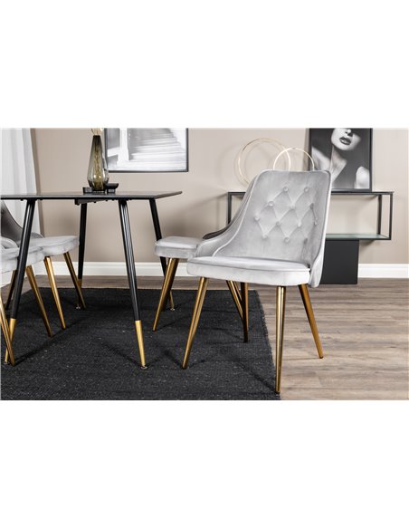 Matgrupp Dipp med Velvet Deluxe matstolar