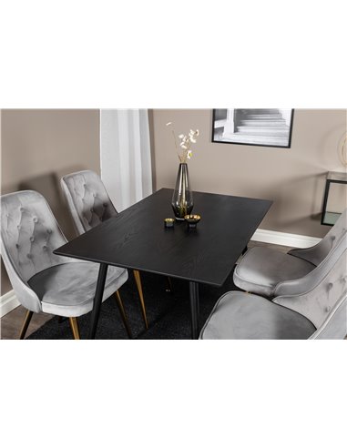 Matgrupp Dipp med Velvet Deluxe matstolar