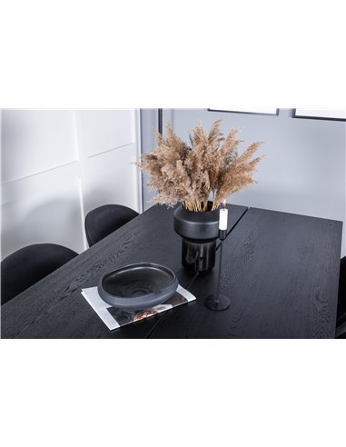 Matgrupp Sleek med Velvet matstolar, 195 × 95 cm