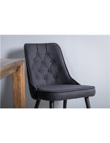 Matgrupp Slider med Velvet Deluxe matstolar, 170 × 95 cm