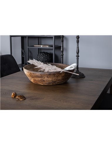 Matgrupp Slider med Velvet Deluxe matstolar, 170 × 95 cm