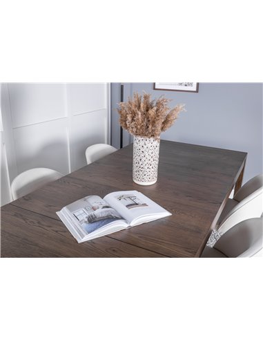 Matgrupp Slider med Velvet matstolar, 170 × 95 cm