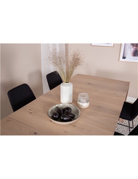 Matgrupp Slider med Muce matstolar, 170 × 95 cm