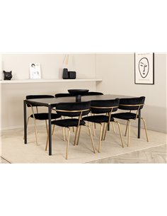 Matgrupp Pelle med Arrow matstolar, 190 × 90 cm 2