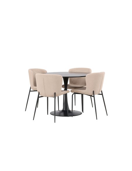 Matgrupp Glade med Modesto matstolar