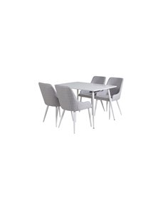 Matgrupp Polar med Plaza matstolar, 120 × 75 cm 2