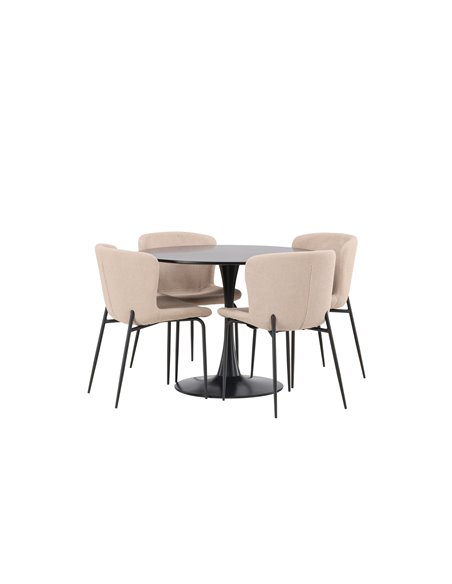 Matgrupp Glade med Modesto matstolar