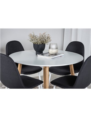 Matgrupp Plaza med Polar matstolar