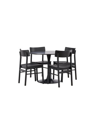 Matgrupp Glade med Montros matstolar