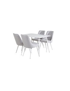 Matgrupp Polar med Velvet Deluxe matstolar, 120 × 75 cm 2