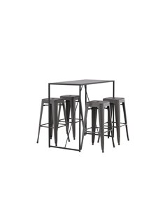 Matgrupp Brea med Tempe matstolar, 120 × 60 cm 2