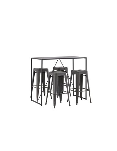 Matgrupp Brea med Tempe matstolar, 120 × 60 cm