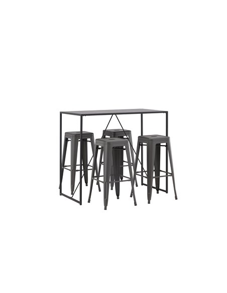 Matgrupp Brea med Tempe matstolar, 120 × 60 cm