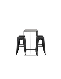 Matgrupp Brea med Tempe matstolar, 120 × 60 cm