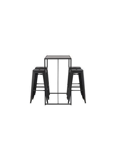 Matgrupp Brea med Tempe matstolar, 120 × 60 cm