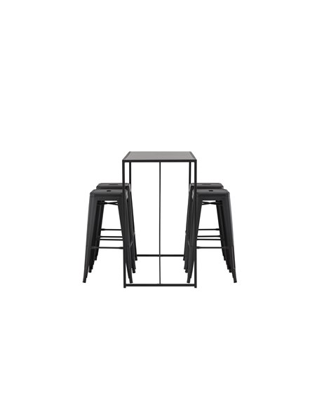 Matgrupp Brea med Tempe matstolar, 120 × 60 cm