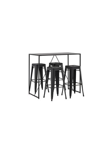 Matgrupp Brea med Tempe matstolar, 120 × 60 cm