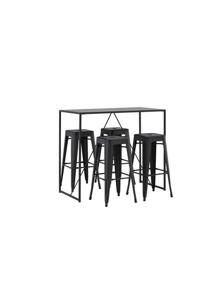Matgrupp Brea med Tempe matstolar, 120 × 60 cm