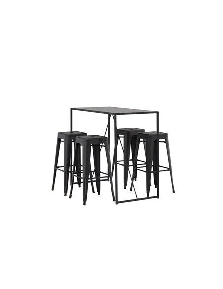Matgrupp Brea med Tempe matstolar, 120 × 60 cm