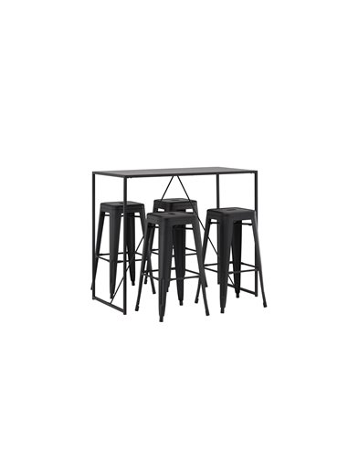 Matgrupp Brea med Tempe matstolar, 120 × 60 cm