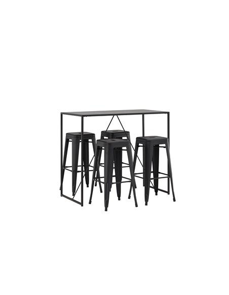 Matgrupp Brea med Tempe matstolar, 120 × 60 cm