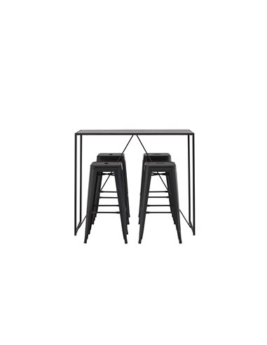 Matgrupp Brea med Tempe matstolar, 120 × 60 cm