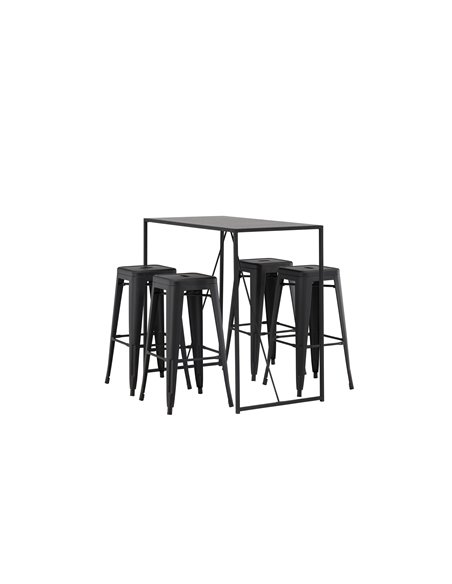 Matgrupp Brea med Tempe matstolar, 120 × 60 cm
