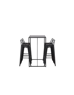 Matgrupp Brea med Tempe matstolar, 120 × 60 cm