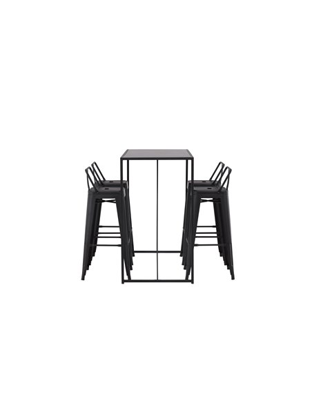 Matgrupp Brea med Tempe matstolar, 120 × 60 cm