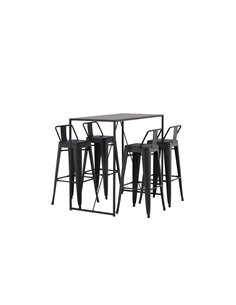 Matgrupp Brea med Tempe matstolar, 120 × 60 cm 2
