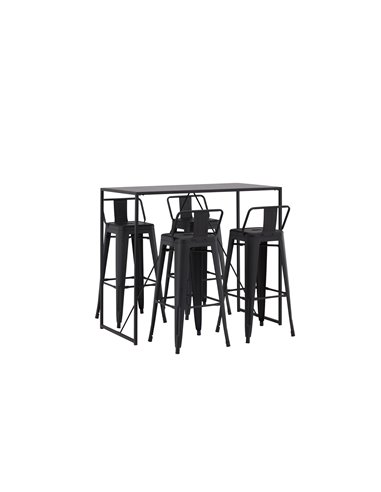 Matgrupp Brea med Tempe matstolar, 120 × 60 cm
