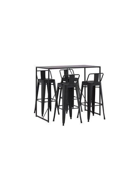 Matgrupp Brea med Tempe matstolar, 120 × 60 cm
