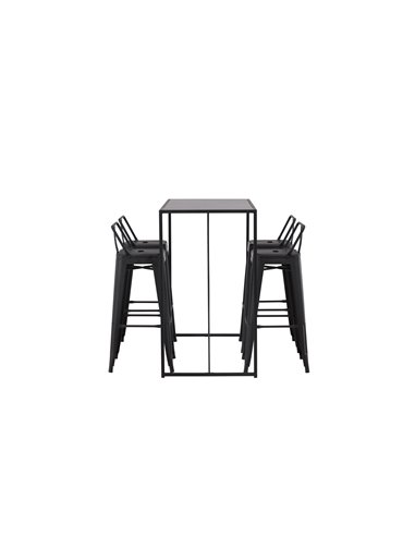 Matgrupp Brea med Tempe matstolar, 120 × 60 cm