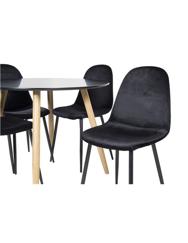 Matgrupp Plaza med Polar matstolar