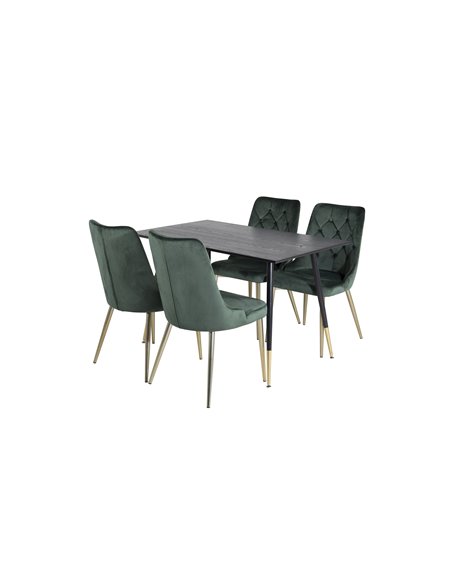 Matgrupp Dipp med Velvet Deluxe matstolar