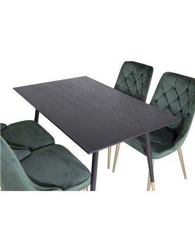 Matgrupp Dipp med Velvet Deluxe matstolar