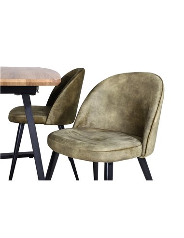 Matgrupp Inca med stolarna Velvet