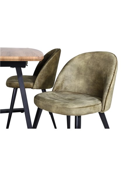 Matgrupp Inca med stolarna Velvet