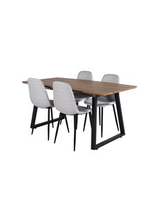 Matgrupp Inca med Polar matstolar, 160 × 85 cm 2