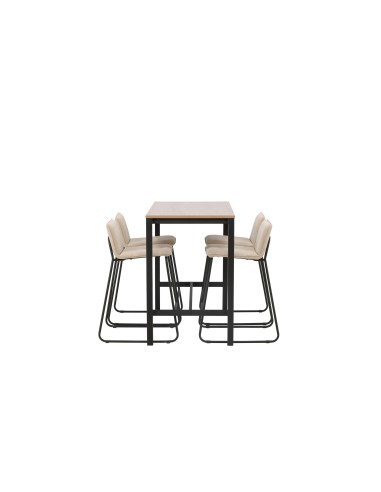 Matgrupp Camden med Bisbee matstolar, 120 × 60 cm